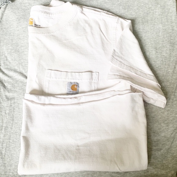 DIY Cutout Carhartt White Short Sleeves Shirt Size Medium - Picture 5 of 6